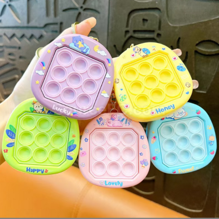 UK-0928 bubble squeeze decompression toy keychain