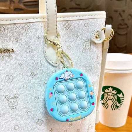 UK-0928 bubble squeeze decompression toy keychain