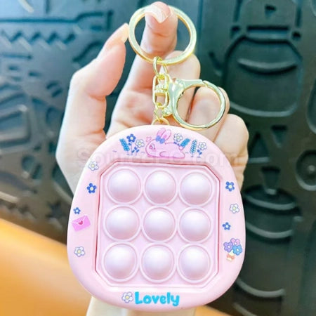 UK-0928 bubble squeeze decompression toy keychain