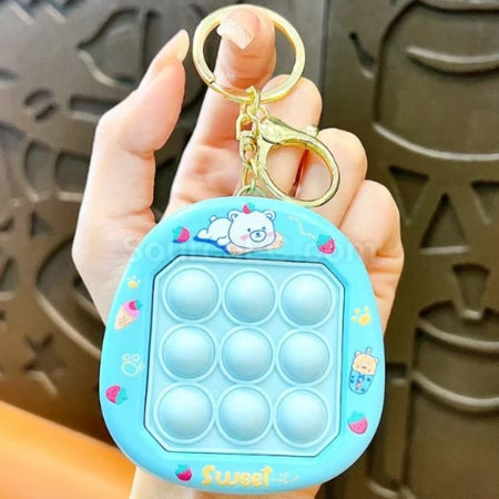 UK-0928 bubble squeeze decompression toy keychain