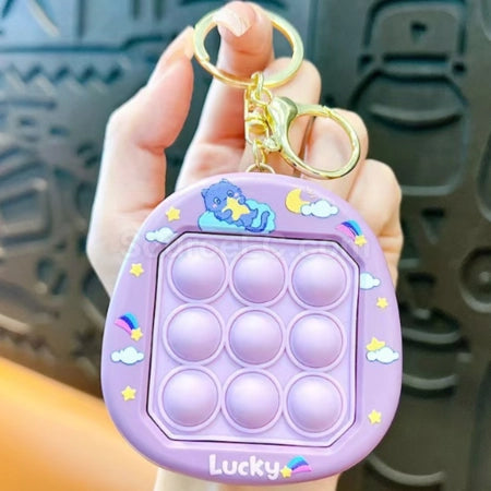 UK-0928 bubble squeeze decompression toy keychain