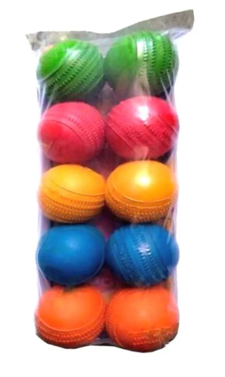 UK-0820 Rubber Cricket Ball Multi Color
