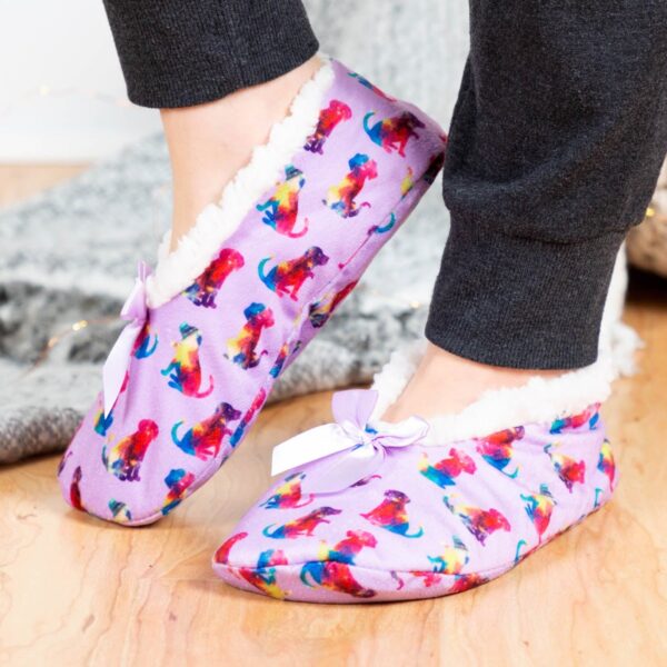 UK-0678 Women & Girl Winter Soft Fluffy Slippers Socks with Non-Slip Sole. (Pack of 1 Pair) (Assorted Color & Design Pattern)