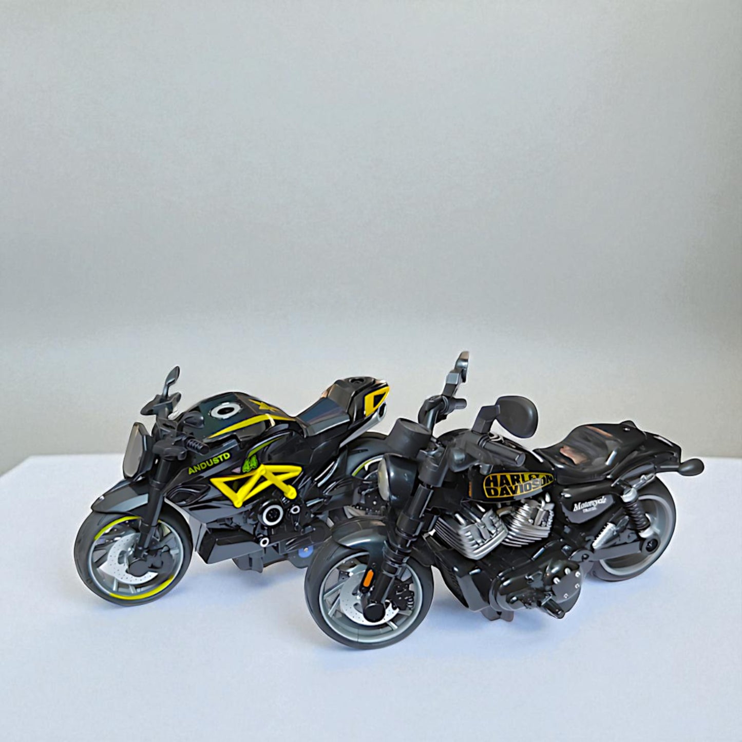 UK-0948 Motorcycle Toy Bike for Kids | Alloy Metal Model with Pull Back Action Mini Bike for Boys & Girls ( Mix Design )