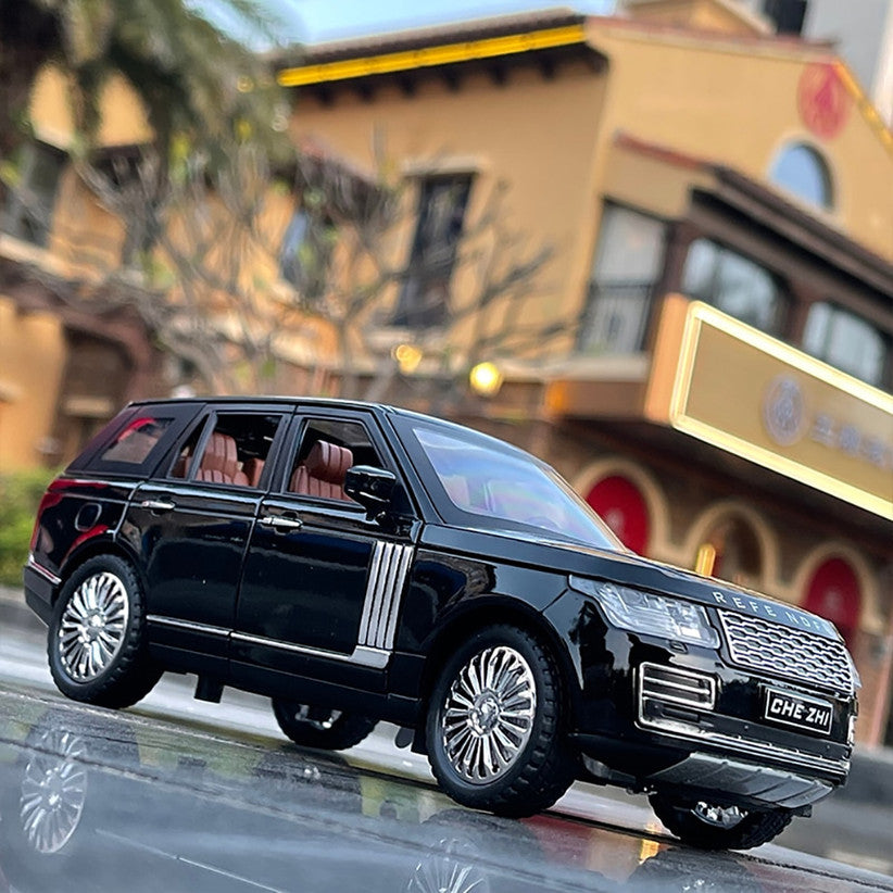 UK-1031 Range Rover Car with Light & Sound Effect, Pullback Action Car with Openable Doors Miniature Collectible Cars for Boys & Girls 3+ Years