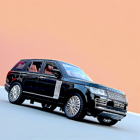 UK-1031 Range Rover Car with Light & Sound Effect, Pullback Action Car with Openable Doors Miniature Collectible Cars for Boys & Girls 3+ Years