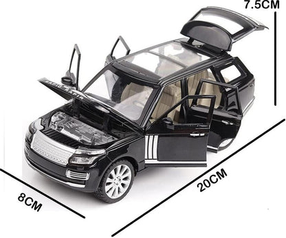 UK-1031 Range Rover Car with Light & Sound Effect, Pullback Action Car with Openable Doors Miniature Collectible Cars for Boys & Girls 3+ Years