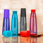 UK-0814 Water Bottle 1000 ml  With Drinking Glass  (1Psc, Multicolor, Plastic)