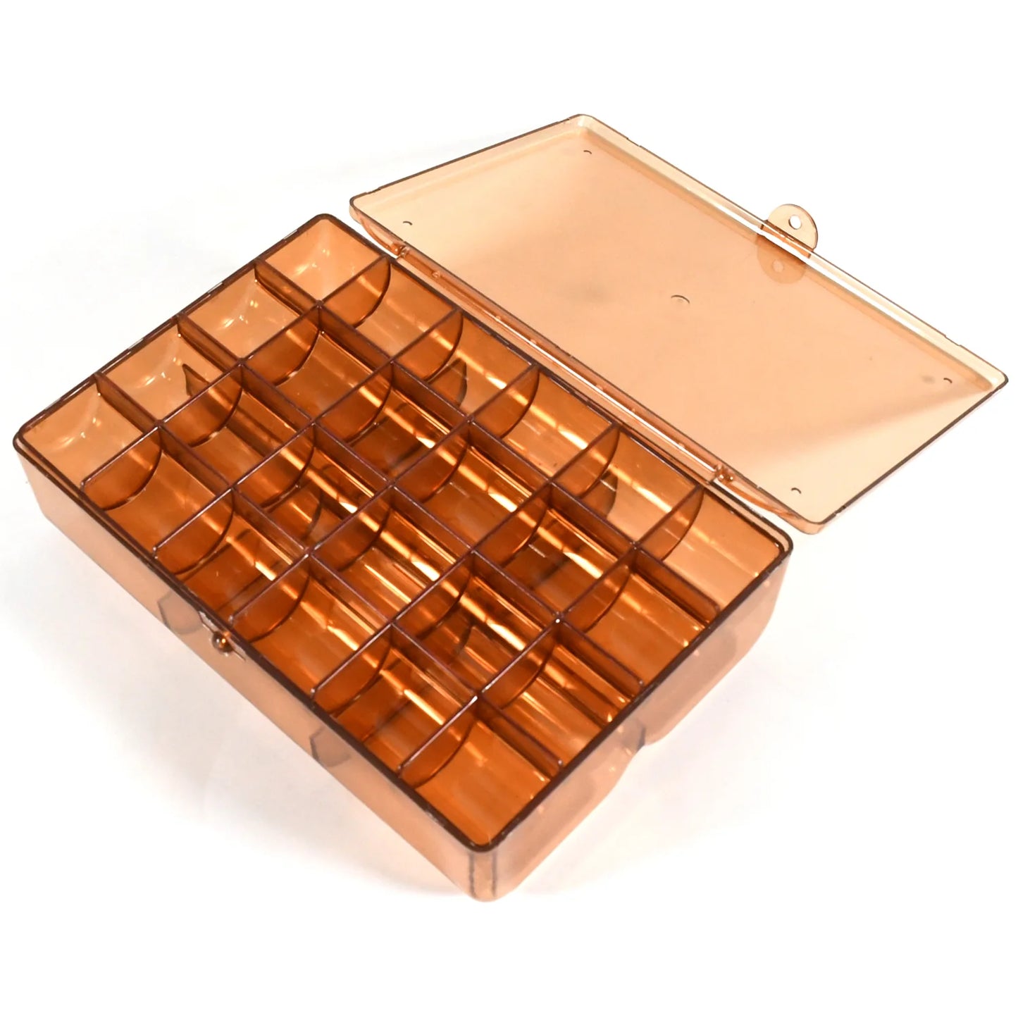 UK-0355  Clear Acrylic Jewelry Organizer Box with 2 Drawers and 30 Compartments, Small Dustproof Jewelry Box for Women and Girls, Earring Display Holder