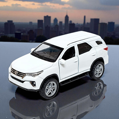 UK-1024 Fortuner Die-Cast Car Sturdy Metal Miniature Model Toy Vehicle for Kids Realistic Design with Smooth Action Premium Collectible Fortuner Toy Car