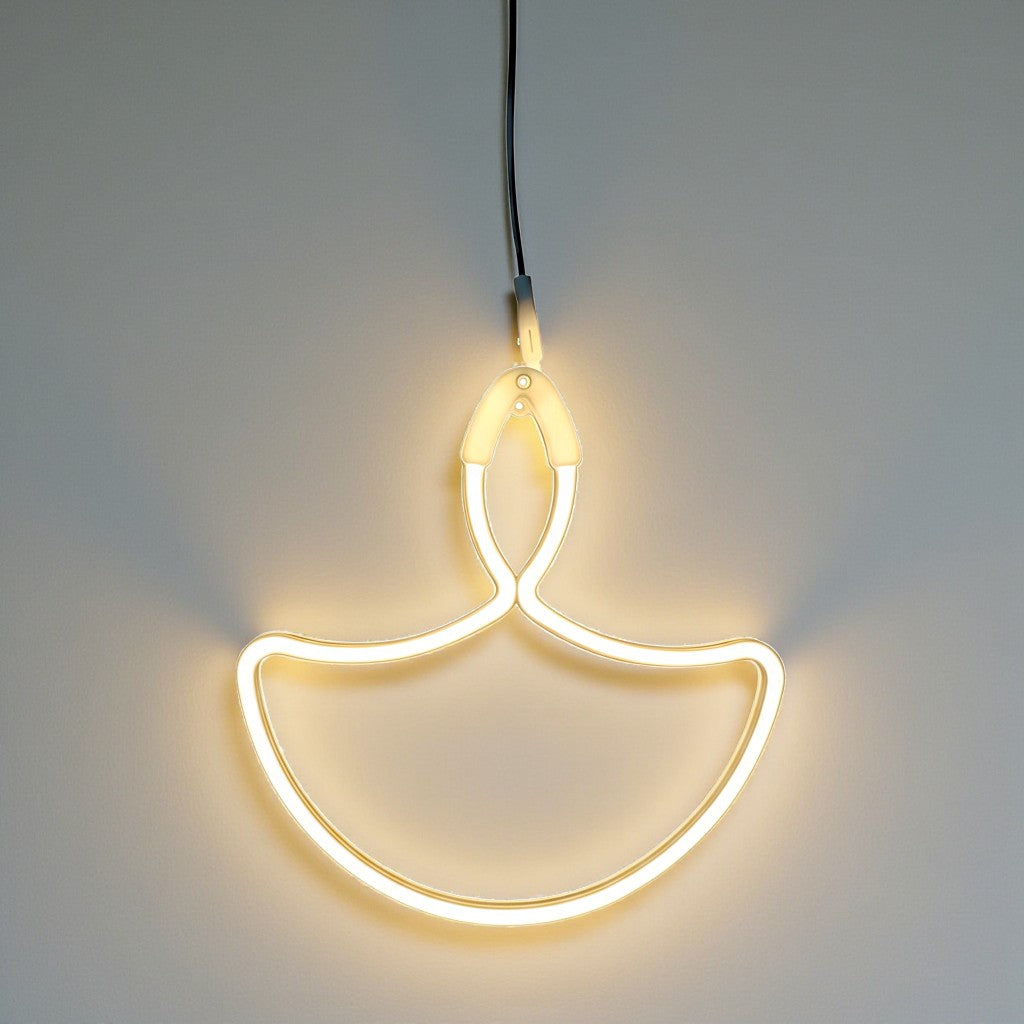 UK-1011 Diwali Diya Neon Sign Strip Lights, LED Strip Rope Lights for Home Party Supplies Decor Accessory | Signs for Diwali Room Indoor Outdoor Decoration Light