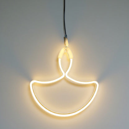 UK-1011 Diwali Diya Neon Sign Strip Lights, LED Strip Rope Lights for Home Party Supplies Decor Accessory | Signs for Diwali Room Indoor Outdoor Decoration Light