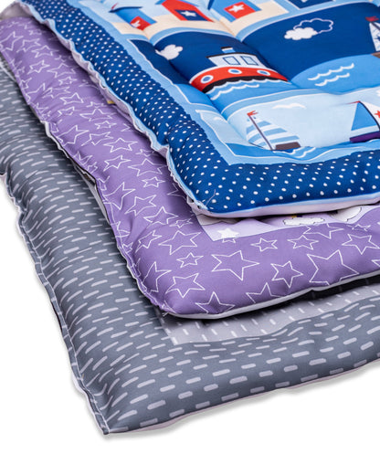 UK-0351  Newborn Baby Cotton Baby Bed | Godari | Cradle Bed | Crib Sheet | Changing Mat Baby Godadi | Godari | Bedding Set (PREMIUM)