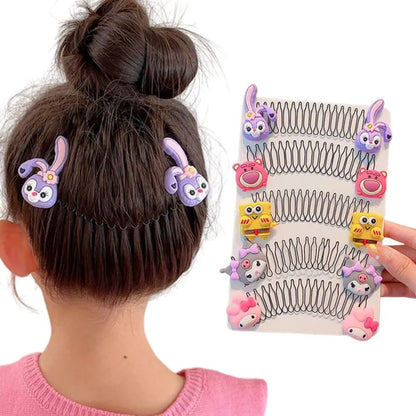 UK-0417  Hair Comb spring Hair Accessories Twist Hair Pin for Parties Daily Working girl