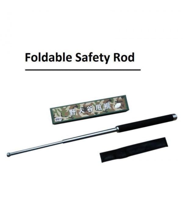 UK-0337 Collapsible Self Defense Stick Extended, Stick Safety For Men And Women With Rofessional Multitool Comfotable Grip Foldable Stick