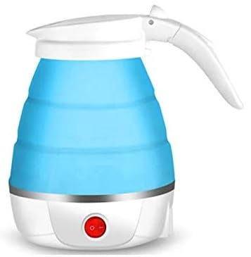 UK-0145 Silicone Foldable Collapsible Electric Water Kettle Camping Boiler (Multicolor)