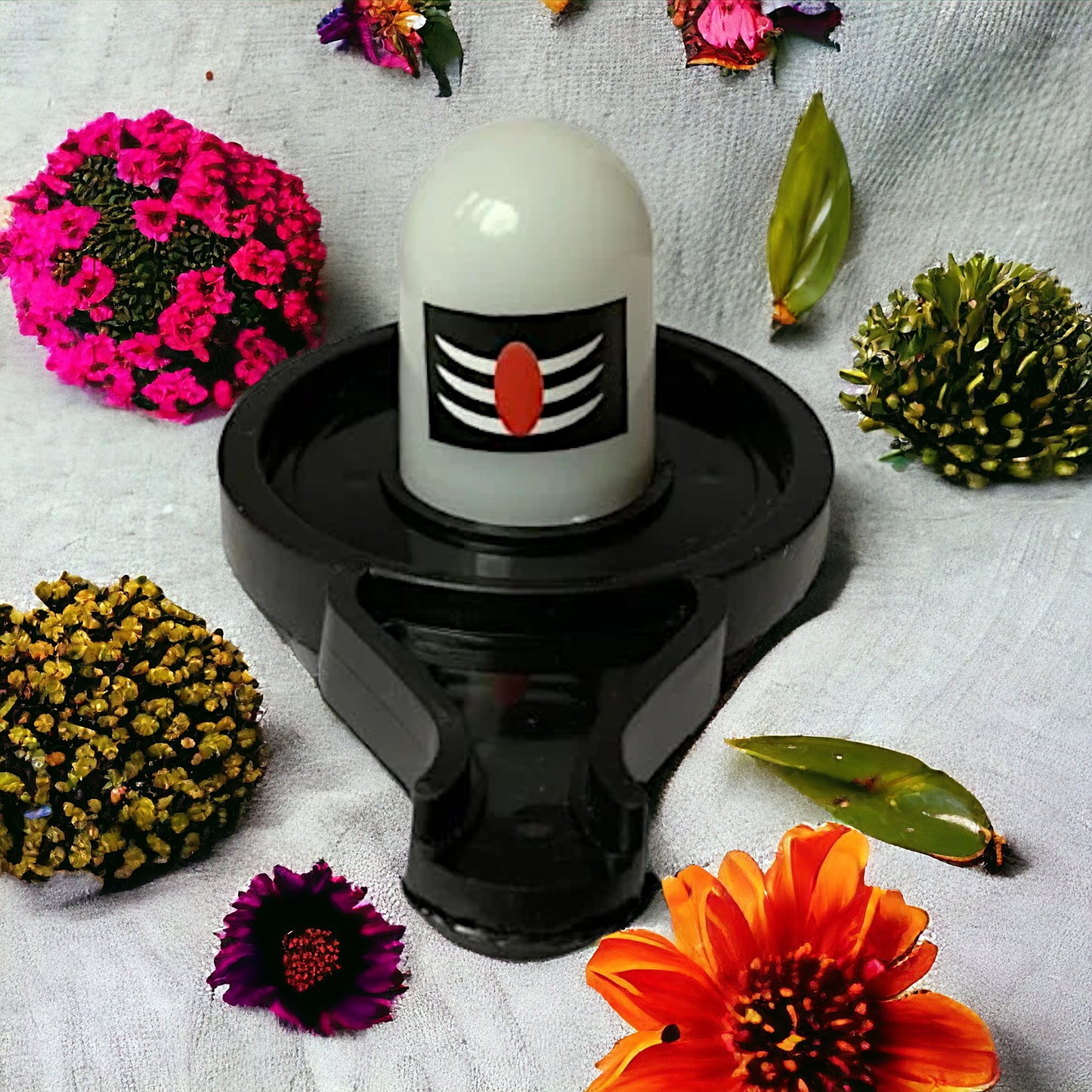 UK-0017 Water Sensor shivling and diyas, Smokeless Sensor Led Light for Indoor and Outdoor Festival Decoration Light (Shivling)