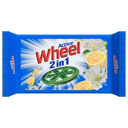 UK-0443 Wheel blue Detergent Bar, 240gm