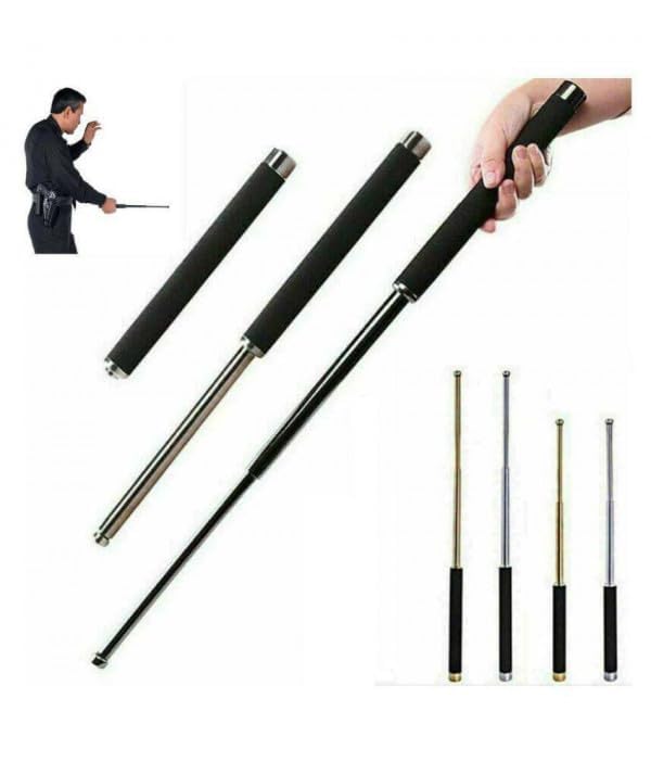 UK-0337 Collapsible Self Defense Stick Extended, Stick Safety For Men And Women With Rofessional Multitool Comfotable Grip Foldable Stick