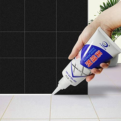 UK-0538 Waterproof Tile Gap/Crack/Grout Filler Water Resistant Silicone Sealant for DIY Home Sink Gaps/Tiles Gaps/Grouts Repair Filler Tube