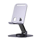 UK-0869 360° Metal Mobile Stand | Angle Adjustable Desk Phone Holder | Sturdy Anti Slip Base
