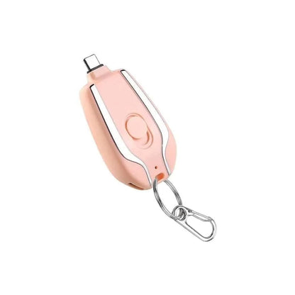 UK-0151 Keychain Power Bank for  Type-C, Key Ring Phone Charger (Multi Color)