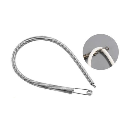 UK-1039 Stainless Steel Flexible  Universal rope /Bendable Spring Multi-Purpose Elastic/Rope Drawstring Threading Tool