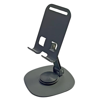 UK-0869 360° Metal Mobile Stand | Angle Adjustable Desk Phone Holder | Sturdy Anti Slip Base