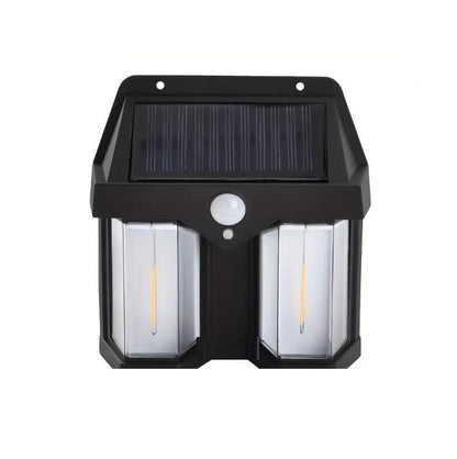 UK-0196 Solar Wall Double Lamp Outdoor Waterproof Up and Down Luminous Lighting, Solar LED Wall Light Induction Lamp Villa Garden Lights Yard Patio Fence Lamps