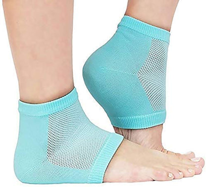 UK-0125  Heel Pain Relief Silicone Gel Heel Socks, Toeless Spa Sock for Foot Care Treatment, Orthopaedic Socks Heel Protector Socks For Men And Women