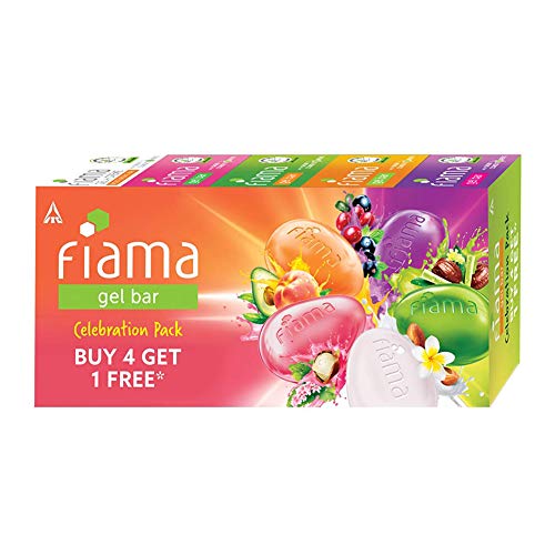 UK-0470 Fiama  Gel Bar Celebration Pack, 125g (Buy 4 Get 1 Free)