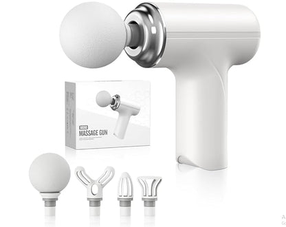 UK-1022 Massage Gun for Deep Tissue Pain Relief, 6 Speed Settings, Powerful Battery, 4 Massage Heads, Type-C Charging Port, Hammer, Tapping, Percussion, Rechargeable Full Body Massage Machine Gun Massager