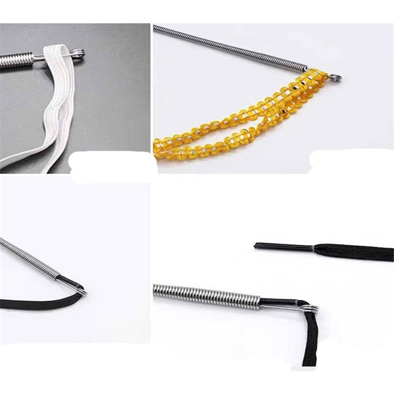 UK-1039 Stainless Steel Flexible  Universal rope /Bendable Spring Multi-Purpose Elastic/Rope Drawstring Threading Tool