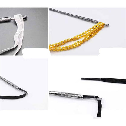 UK-1039 Stainless Steel Flexible  Universal rope /Bendable Spring Multi-Purpose Elastic/Rope Drawstring Threading Tool
