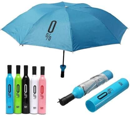 UK-0365 Folding Umbrella | Wine Bottle Shape | For Women, Men and Children