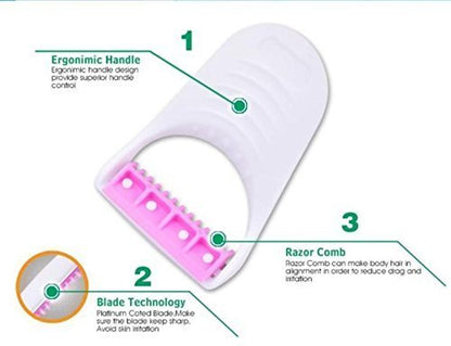 UK-0641 Body Skin Hair Removal Razor for Women Pack of 6