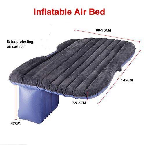 UK-0147 Car Bed Air Sofa With Two Inflatable Pillow For Car Back Seat Fits Most Car Models(With Pump)