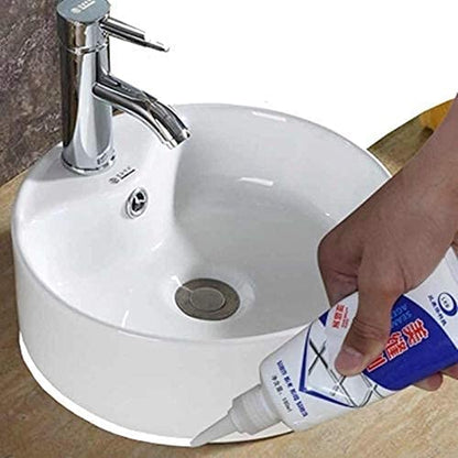 UK-0538 Waterproof Tile Gap/Crack/Grout Filler Water Resistant Silicone Sealant for DIY Home Sink Gaps/Tiles Gaps/Grouts Repair Filler Tube