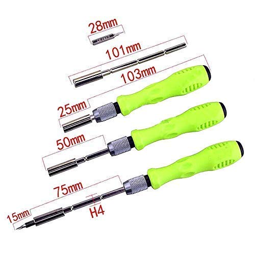 UK-0114  32 In 1 Mini Screwdriver Bits Set with Magnetic Flexible Extension Rod for Home Appliance, Laptop,Mobile