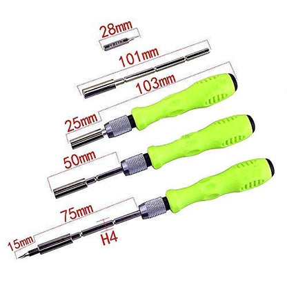 UK-0114  32 In 1 Mini Screwdriver Bits Set with Magnetic Flexible Extension Rod for Home Appliance, Laptop,Mobile