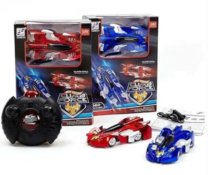 UK-1015 Wall Climb Remote Control Racing Car, Anti Gravity Ceiling Wall Floor Climb Car 2.4G 360 Rotating Stunt High Speed Rechargable Rc Toy with LED Lights