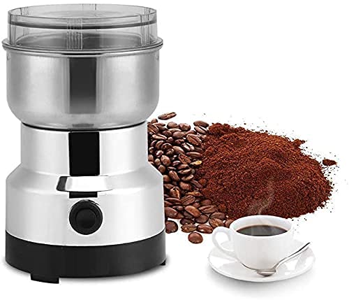 UK-0198 Mini Spice Coffee Grinder Electric Stainless Steel Fast Grinding Multifunction Smash Machine Dry Grain Mill Grinder for Spices Powder Seeds Rice Beans Seasonings