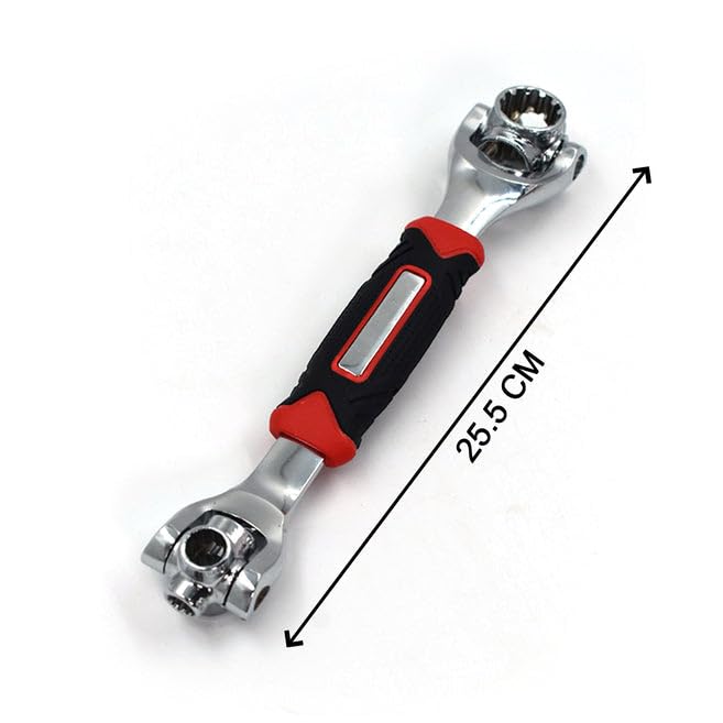 UK-0104  48 in 1 Socket Point Universal Car Repair 360 Degree Fixed Square, Hex, Torx Hand Tool Wrench