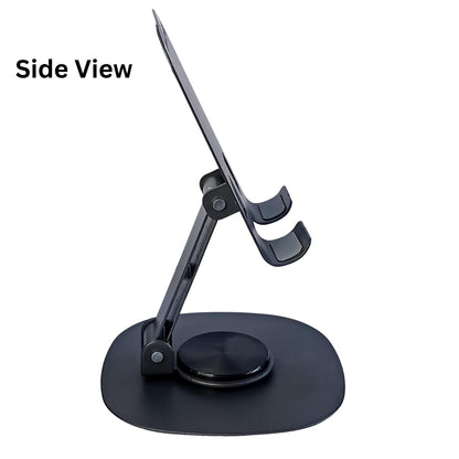UK-0869 360° Metal Mobile Stand | Angle Adjustable Desk Phone Holder | Sturdy Anti Slip Base