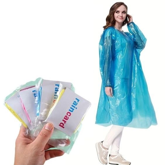 UK-0369 Rain Card for Emergency Use | Waterproof Rain with Smallest Pocket Size| Easy to Carry