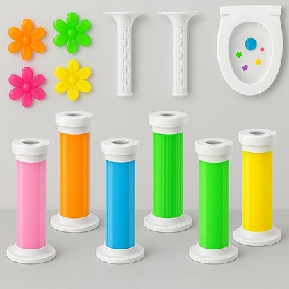 UK-0913 Fresh Flower Stamp Toilet Gels, Stops Limescales and Stains with Air Freshening Scent