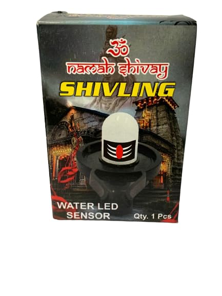 UK-0017 Water Sensor shivling and diyas, Smokeless Sensor Led Light for Indoor and Outdoor Festival Decoration Light (Shivling)