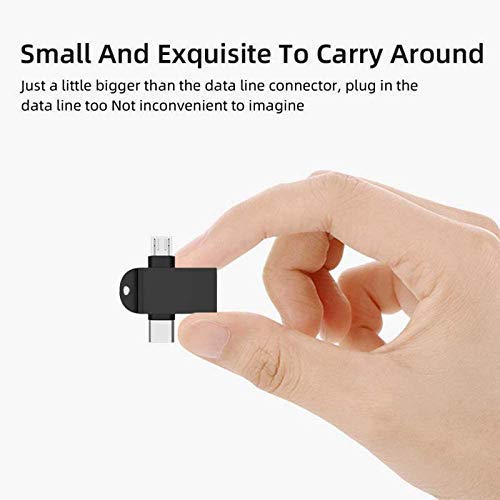 UK-0282 2 in1 OTG Adapter, USB 3.0 Female to Micro-USB Male and Type-C Male Connector Aluminium High Speed Data OTG for All Type-C Smartphone & All Android Mobiles