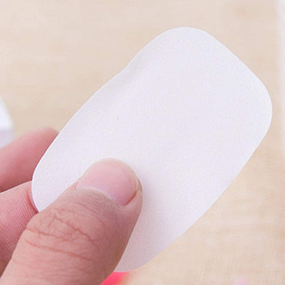 uk-0528 Paper Soap Strips Box Mini Portable Travel Soap Paper Sheets Disposable Hand Washing Bath Scented Paper Soap for Outdoor, Camping Hiking