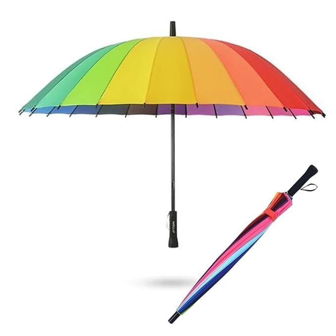 UK-0384 Rainbow Umbrella for men and women